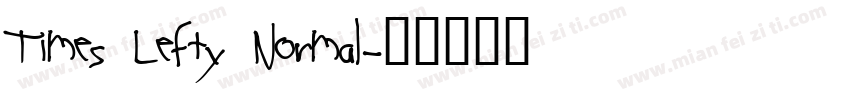 Times Lefty Normal字体转换